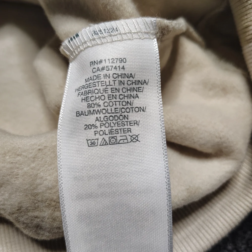 True Religion Beige Tie-dye Debossed Pullover Sweatshirt Mens Large New
